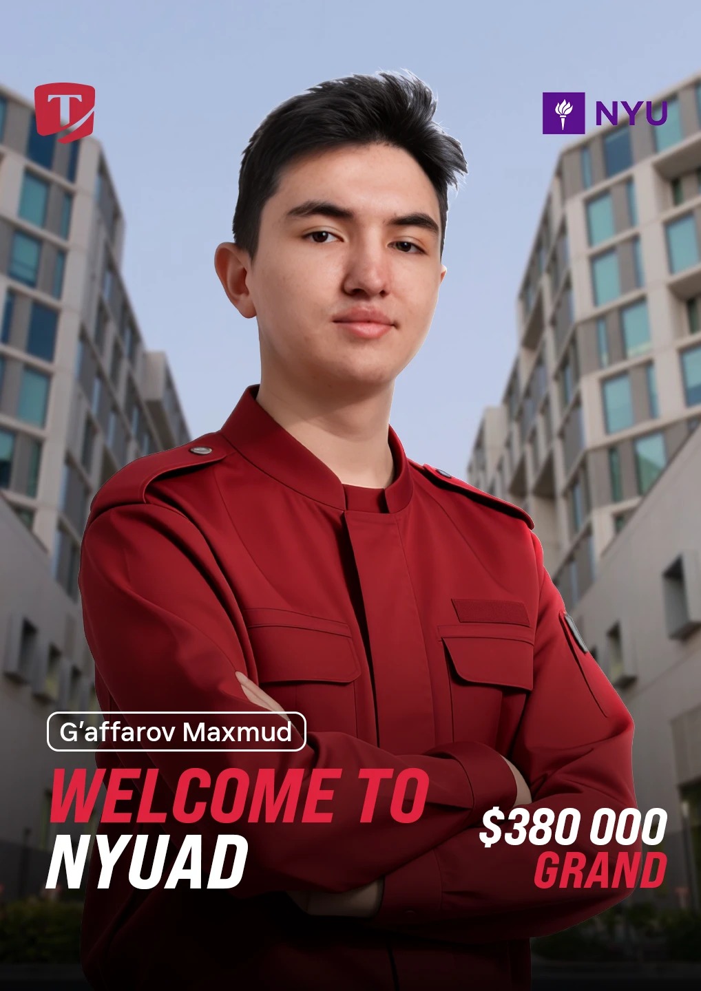 Гаффаров Махмуд, грант в NYU