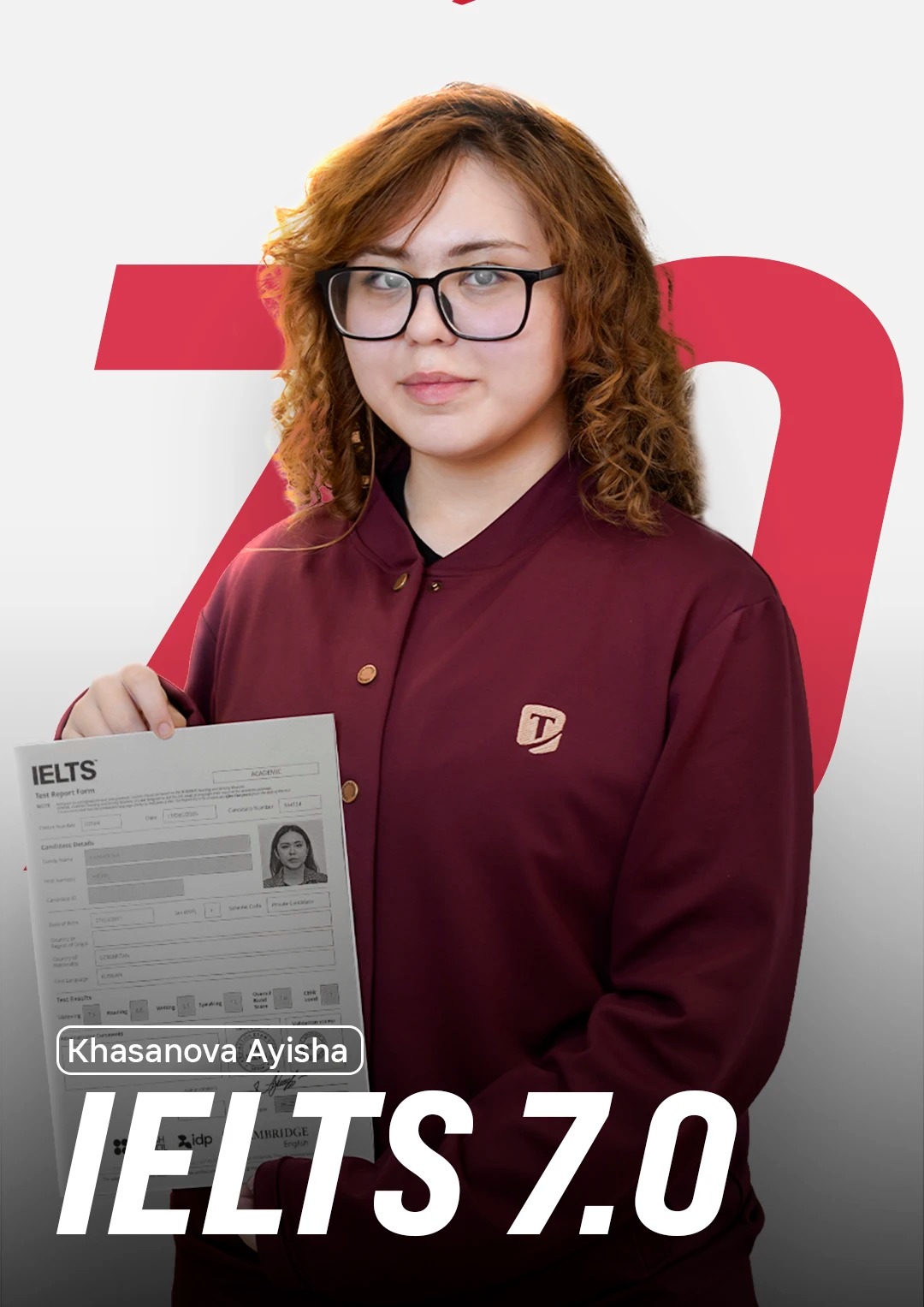 Хасанова Айиша, IELTS 7.0